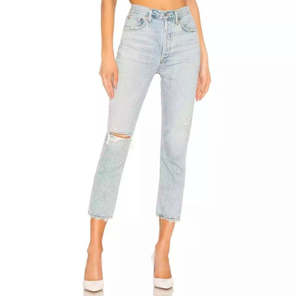 Agolde Riley distressed jeans size 24